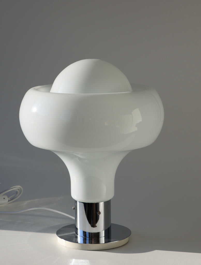 Italiensk bordslampa i glas 1960/70-tal Nr B370