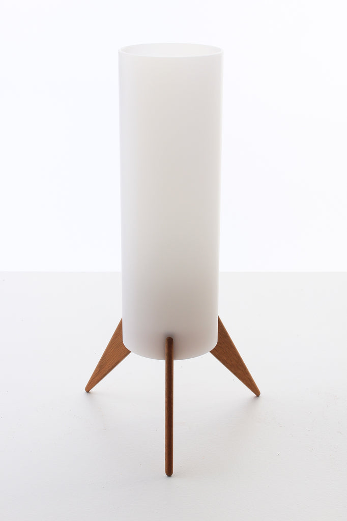 Luxus bordslampa i akryl & ek 1960-tal Nr B129