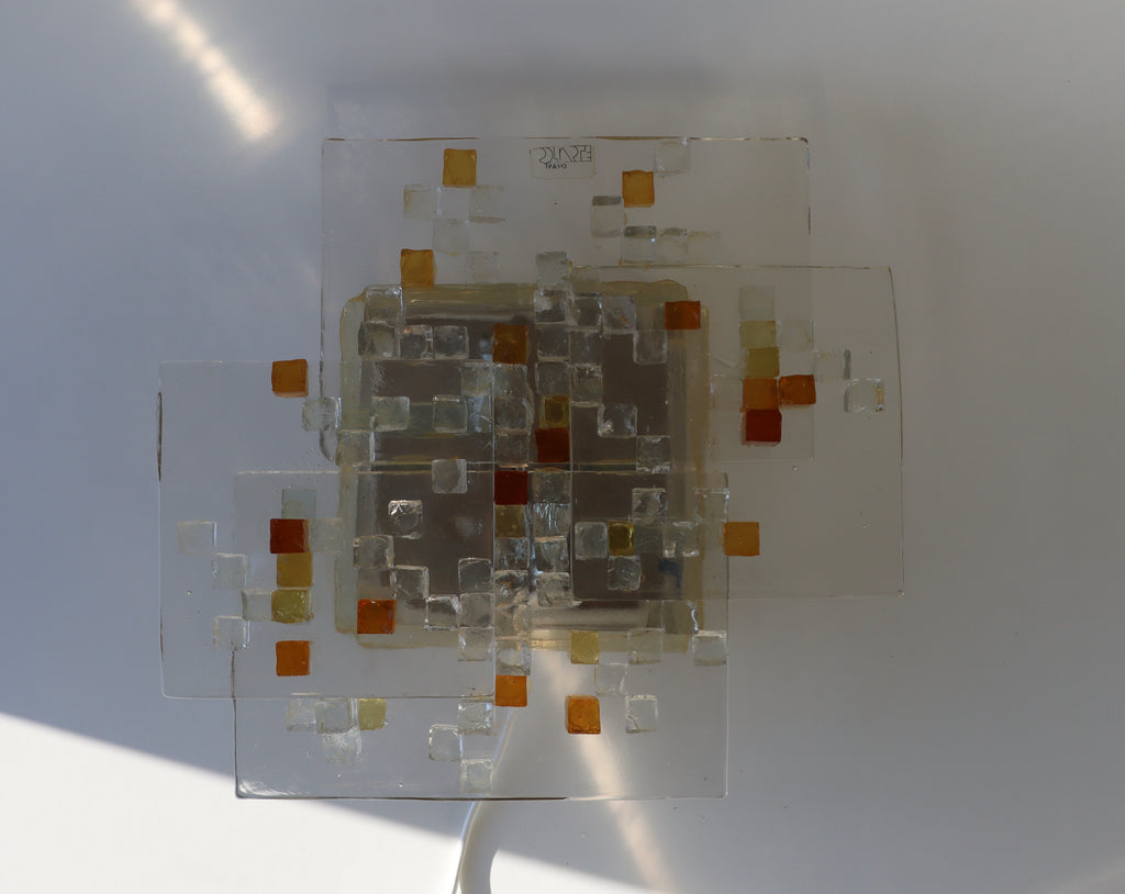Vägglampa Poliarte Muranoglas Italien 1960-tal Nr V81