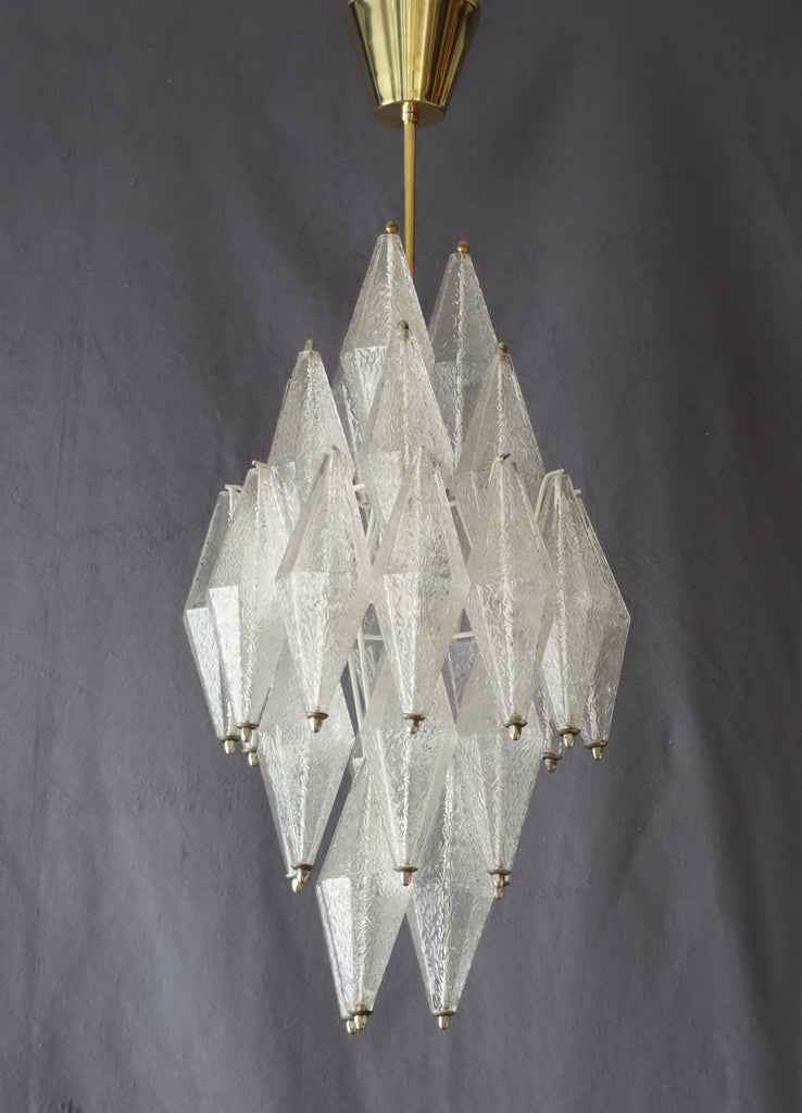 Italiensk Taklampa Muranoglas design Aureliano Toso 1960-tal Nr A629