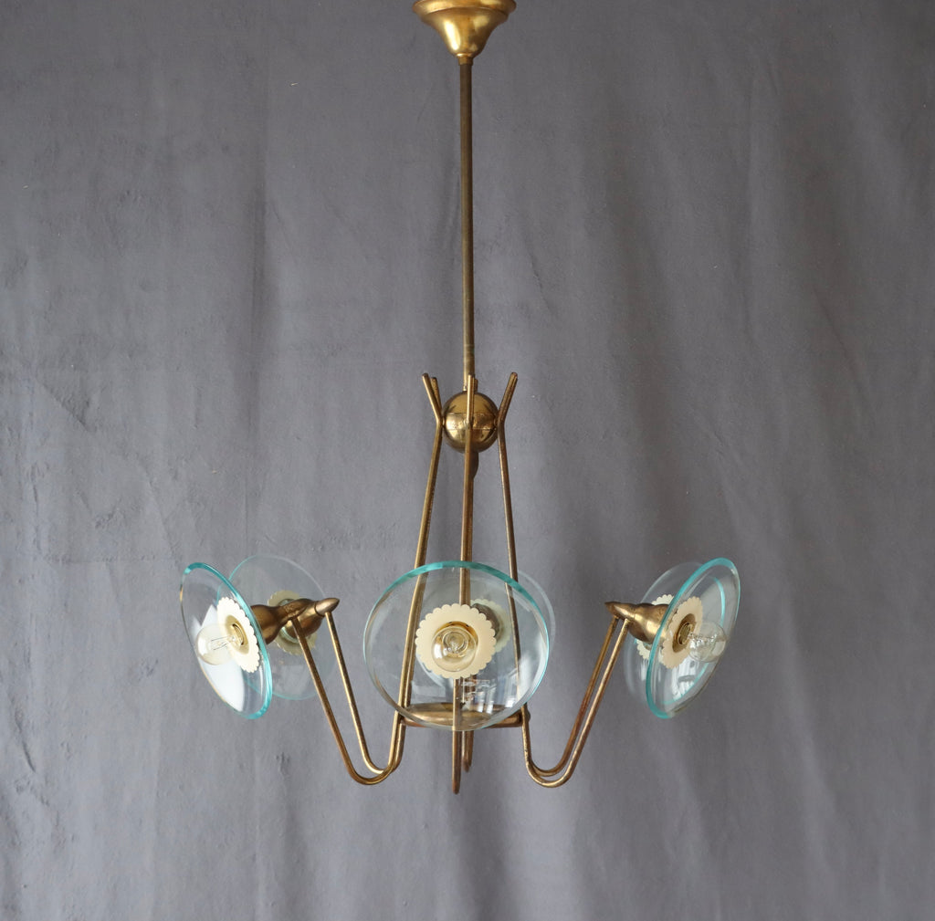 Taklampa Italiensk 1940-50-tal Nr A664