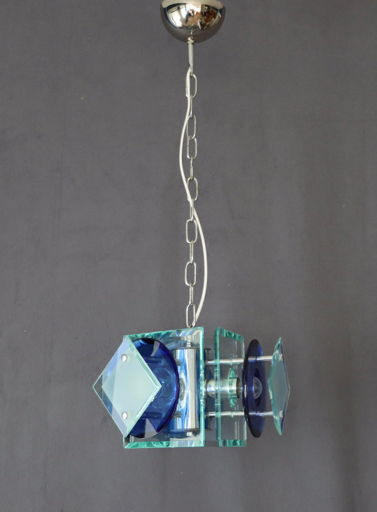 Italiensk Taklampa stil fontana arte 1970/80-tal Nr A676