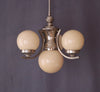 Taklampa Art Deco Krom Opalglas 1930-tal Nr A700