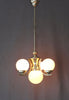 Taklampa Art Deco Krom Opalglas 1930-tal Nr A700