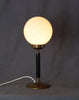 Bordslampa i mässing med grön kupa Art Deco 1930-tal Nr B467