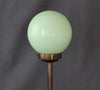 Bordslampa i mässing med grön kupa Art Deco 1930-tal Nr B469