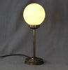 Bordslampa i mässing med grön kupa Art Deco 1930-tal Nr B469
