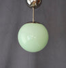 Tak/pendellampa med grön kåpa Art Deco 1930-tal Nr P216