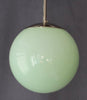 Tak/pendellampa med grön kåpa Art Deco 1930-tal Nr P216