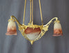 Taklampa Muller Frerés Art Nouveau/Art Deco ca 1920 Signerad Nr A702