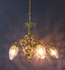 Taklampa i Gjuten Mässing 1900-1910 Nr A704