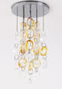 Lámpara de techo de cristal de Murano italiana años 60 No. A103