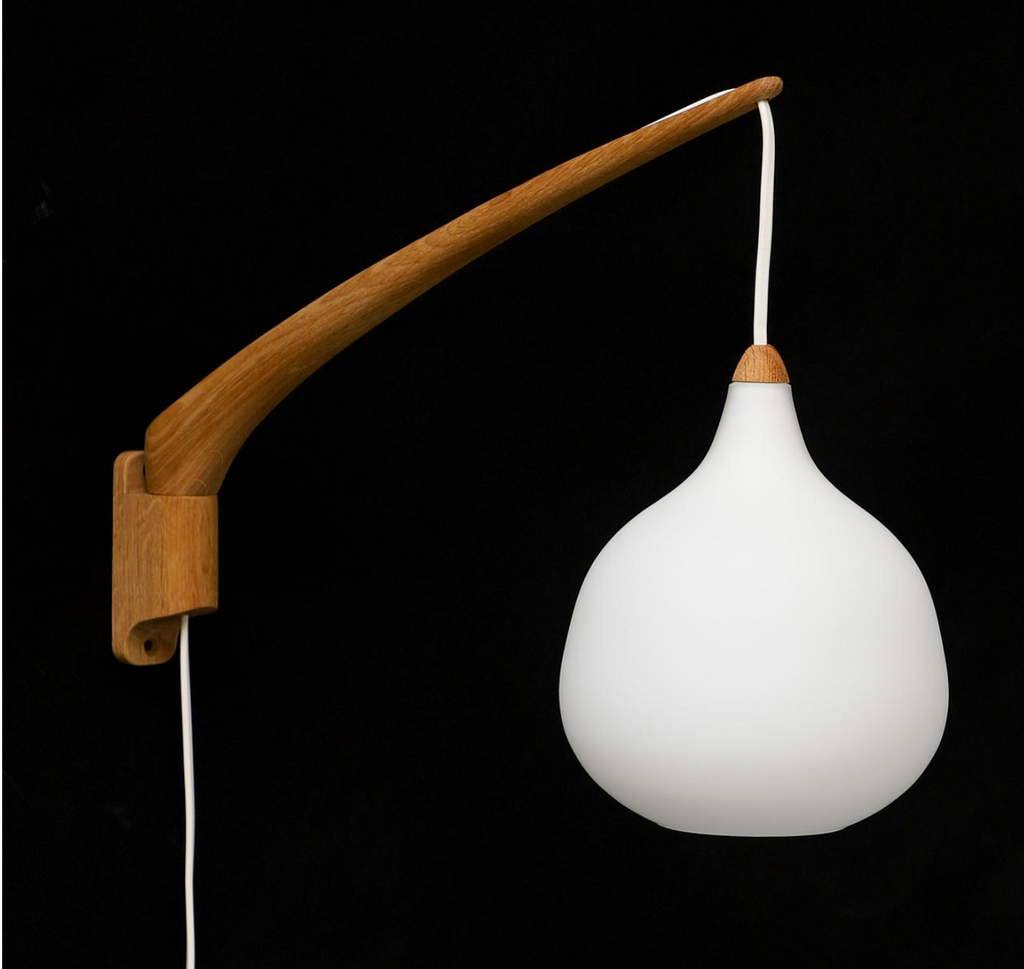 Vägglampa Luxus Östen & Uno Kristiansson Ek 1950-tal Nr V17