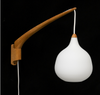 Vägglampa Luxus Östen & Uno Kristiansson Ek 1950-tal Nr V17