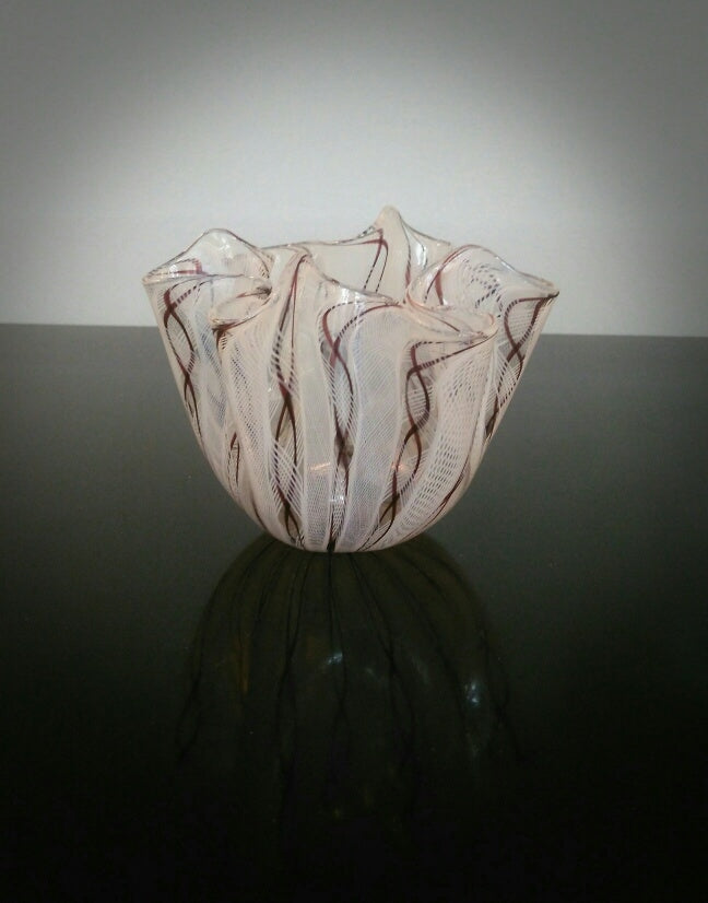 Handkerchief bowl Venini Fazzoletto Murano Italy G33