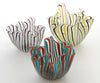 Grupo de 3 Cuencos Pañuelo Venini Fazzoletto Murano Italia No. G60