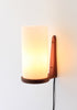 Luxury wall lamp in acrylic & oak 1960s V32