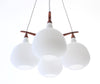 Ceiling lamp I teak Luxus Design Uno & Östen Kristiansson 1956 A29