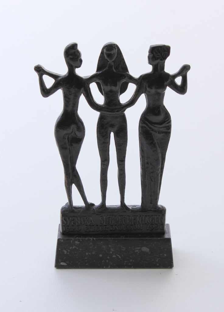 Figurine en bronze Trois femmes Stig Blomberg n° D118