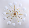Lampe en laiton à 12 coupelles n° A361
