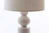 Luxus bordslampa med tygskärm 1960-tal Nr B123