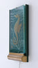 Wall sculpture in raw glass Glössner & Co Stockholm 1940s V25