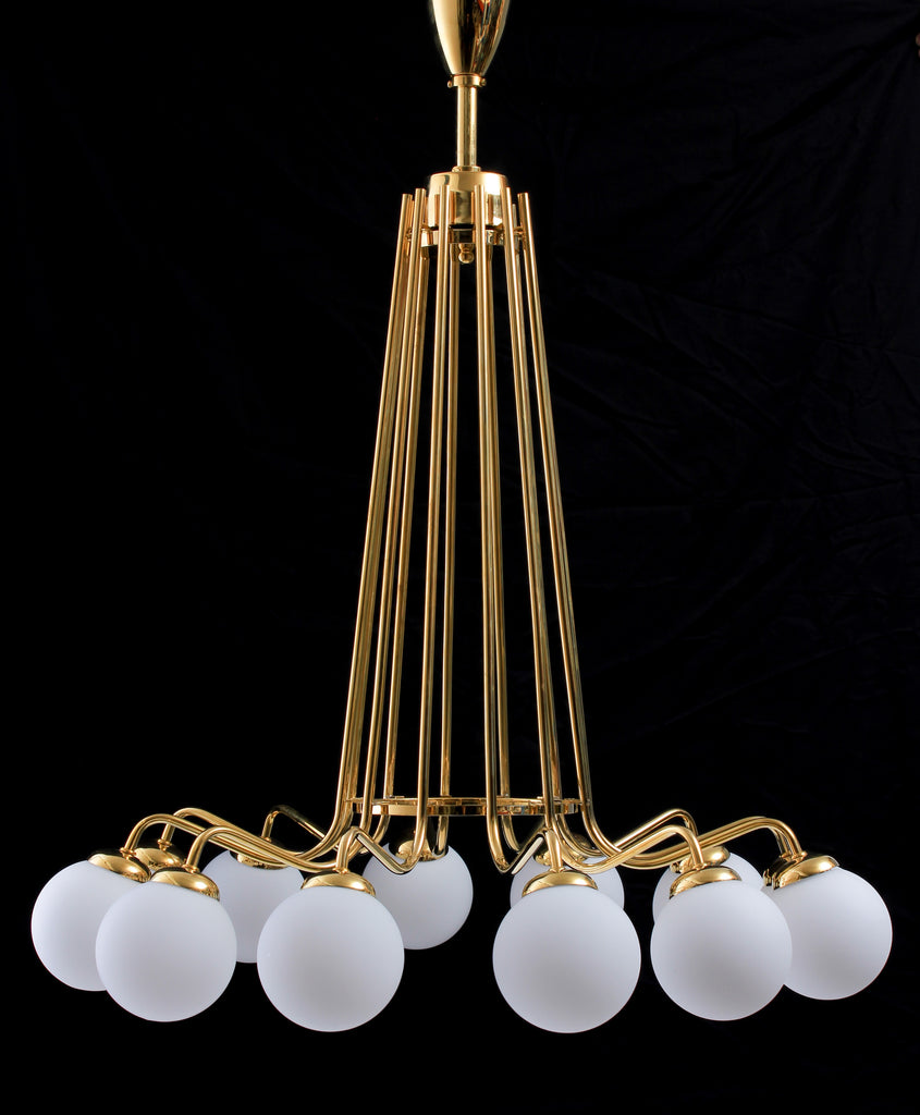 Lampe en laiton à 12 coupelles n° A361