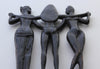 Figurine en bronze Trois femmes Stig Blomberg n° D118