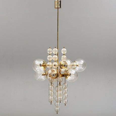 Ceiling lamp in brass 1970s A11