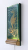 Wall sculpture in raw glass Glössner & Co Stockholm 1940s V25