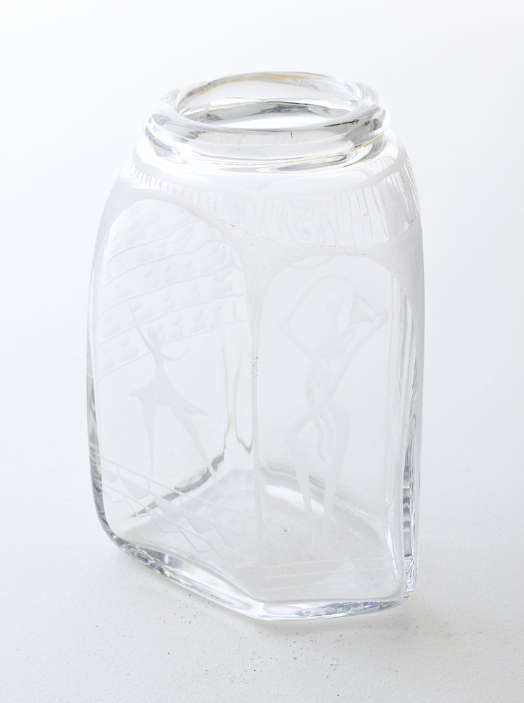 Glass vase Erik Höglund Boda G03