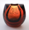 Glass vase Oldrich Lipsky Czechoslovakia G70