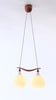 Ceiling lamp Luxus Duo in teak design Uno & Östen Kristiansson 1956 A33