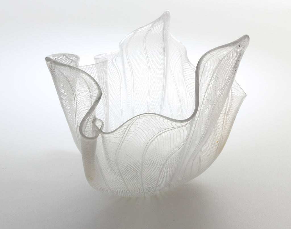 Bol à mouchoirs Venini Fazzoletto Murano Italie No. G56