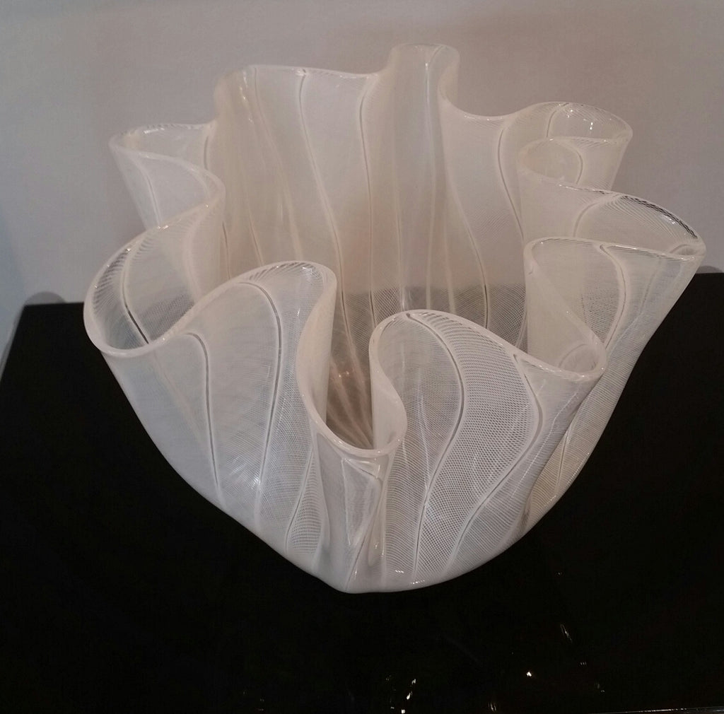 Handkerchief bowl Venini Fazzoletto Murano Italy G20