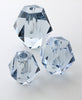 Strömbergshyttan Diamant 3 vaser i konstglas av Asta Strömberg 1960-tal Nr G05