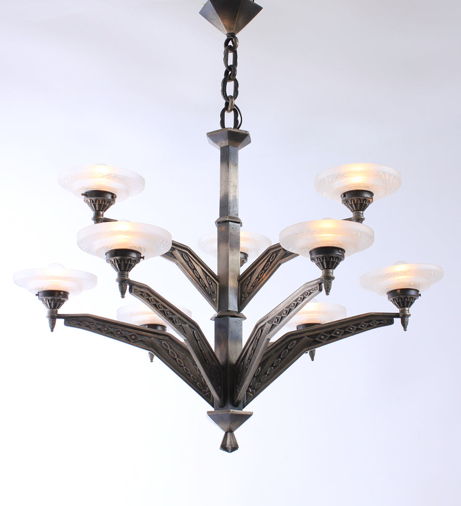 Taklampa Art Deco Frankrike 1920-tal Nr A424B