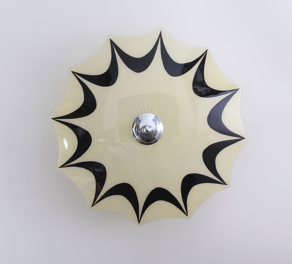 Plafond en verre années 1950 n° PL40
